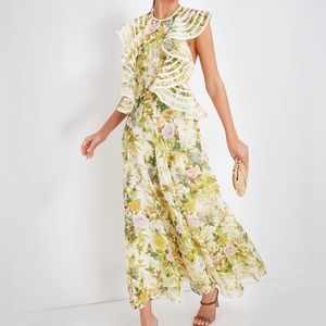 Alemais Eden Flounce Midi Dress